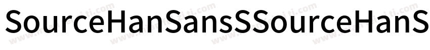 SourceHanSansSSourceHanSansSC Mediu字体转换
